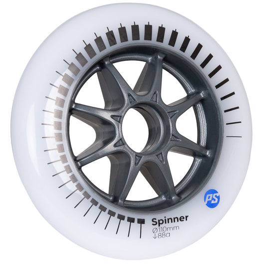 Powerslide Spinner 110mm 88A White (3-Pack) - alternate view