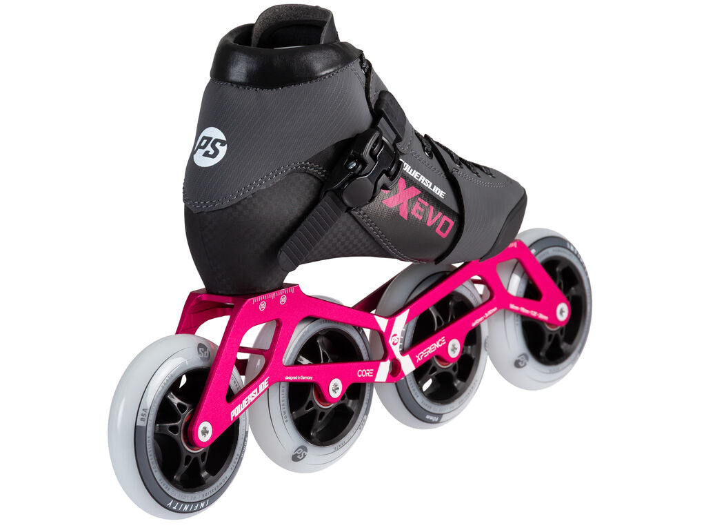 Powerslide Triple X Evo Hot Pink adj. Racing Kids Skates - Inlinex