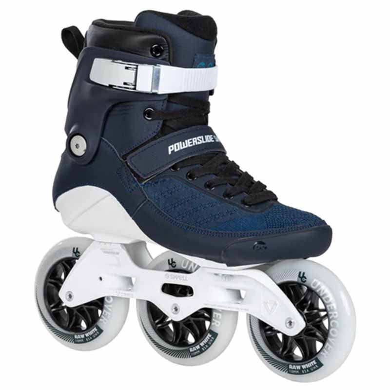 🔥Powerslide Swell Navy Blue 110 Trinity Skates - Inlinex