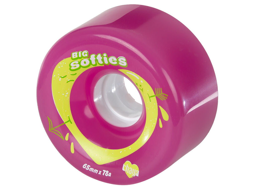 Chaya Big Softie Clear Pink 65mm Quad Wheels