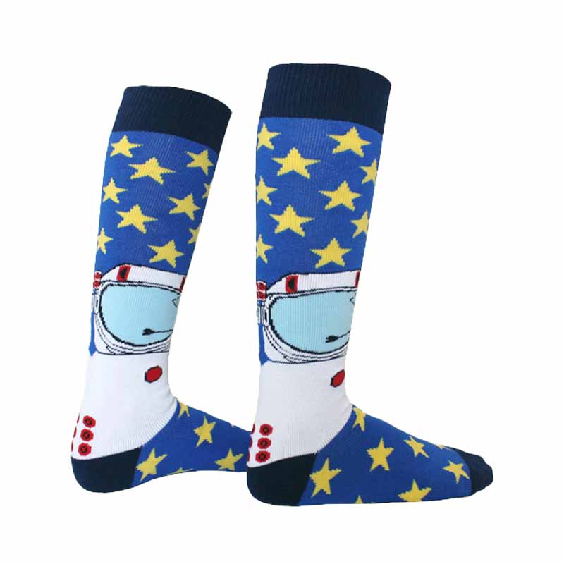 Kids Astronaut High Skating Socks