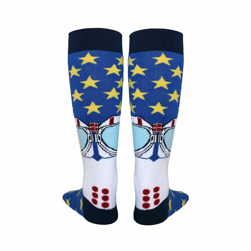 Kids Astronaut High Skating Socks