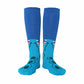 Kids Blue Teeth High Skating Socks