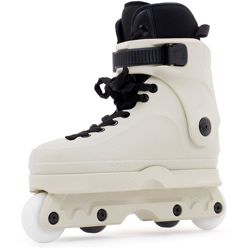 Echo Verve Aggressive Skates Cream inside front view