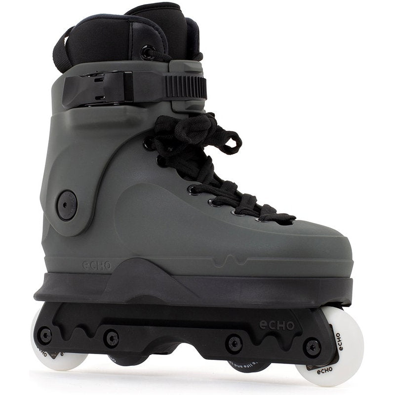 Echo Verve Aggressive Skates Graphite outside view