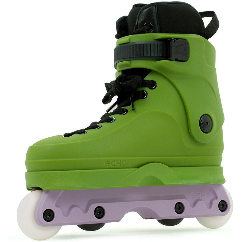 Echo Verve Aggressive Skates Green inside front view
