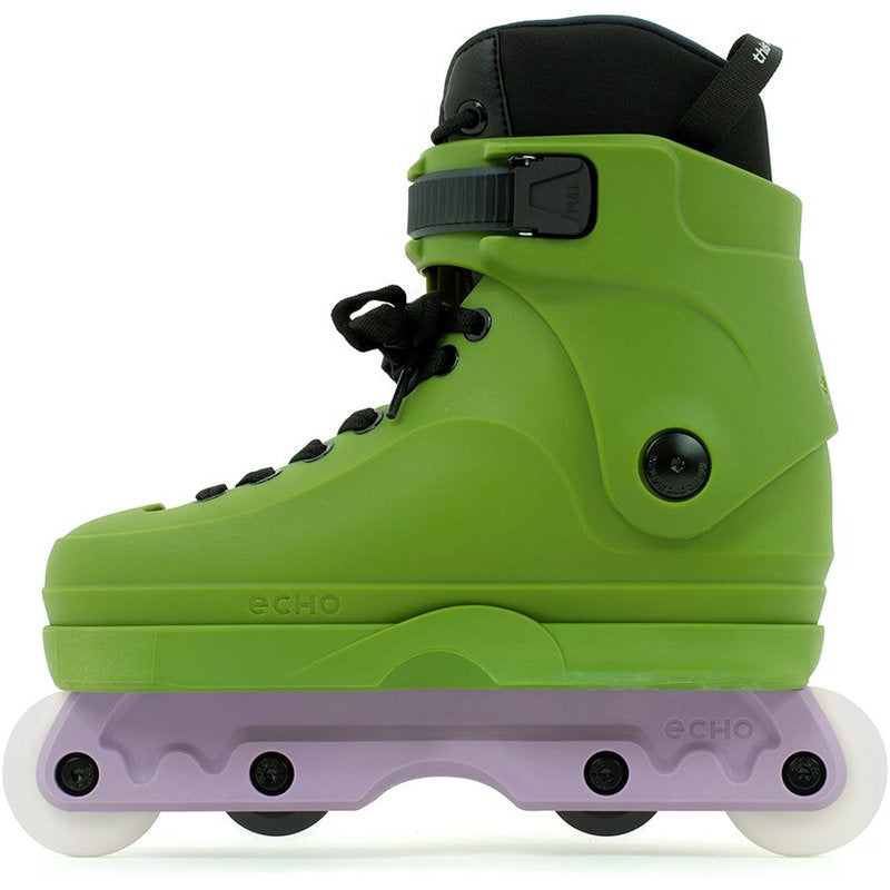 Echo Verve Aggressive Skates Green inside view