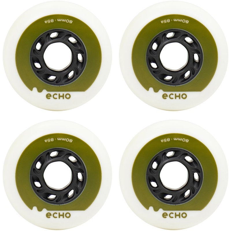 Echo Drift Wheels 80mm drift wheels 80mm white green set