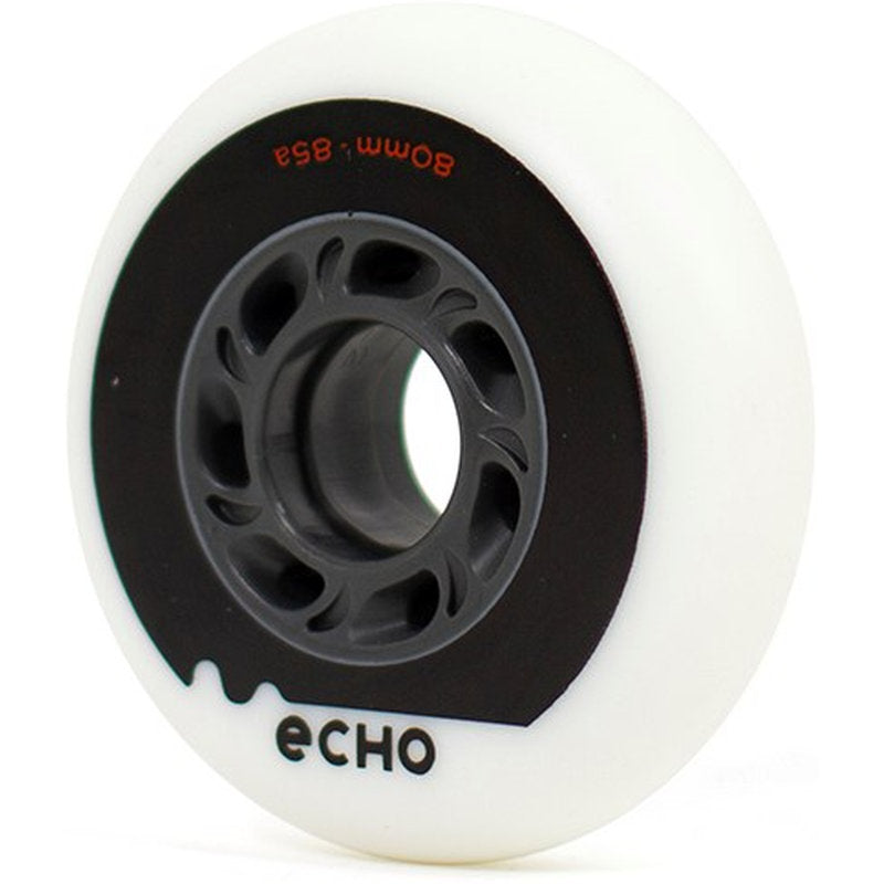 Echo Drift Wheels 80mm drift wheels 80mm white grey angled