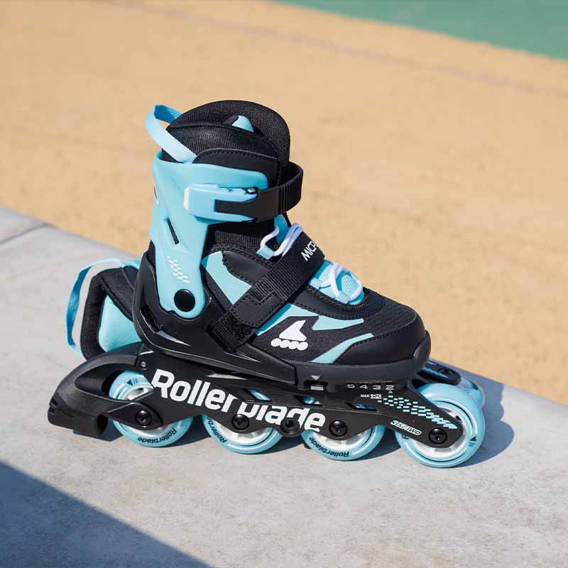 Rollerblade Microblade Black Blue Kids Skates