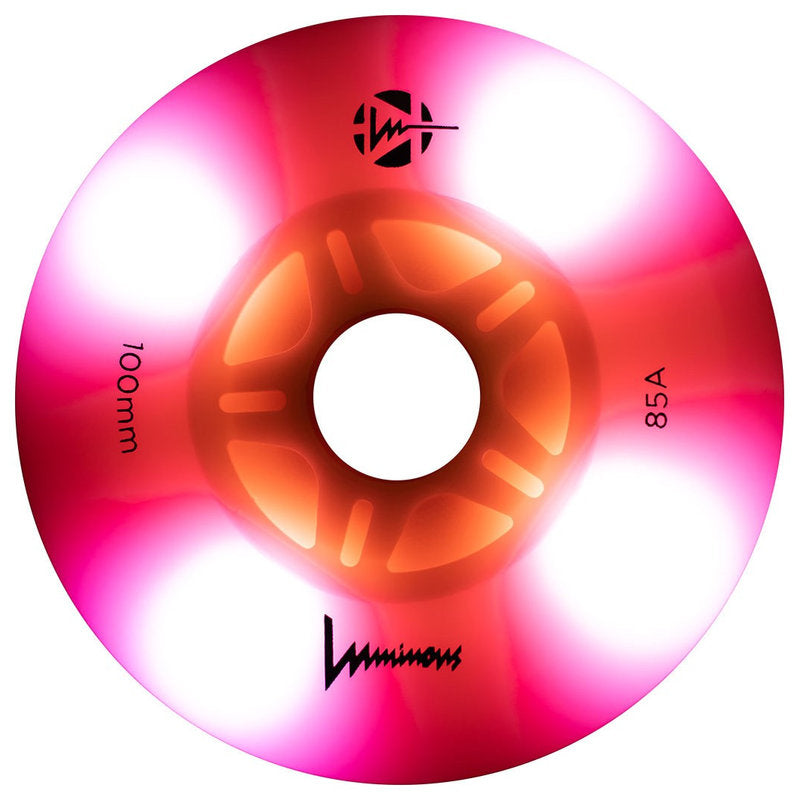 Ruedas luminosas LED de 100 mm