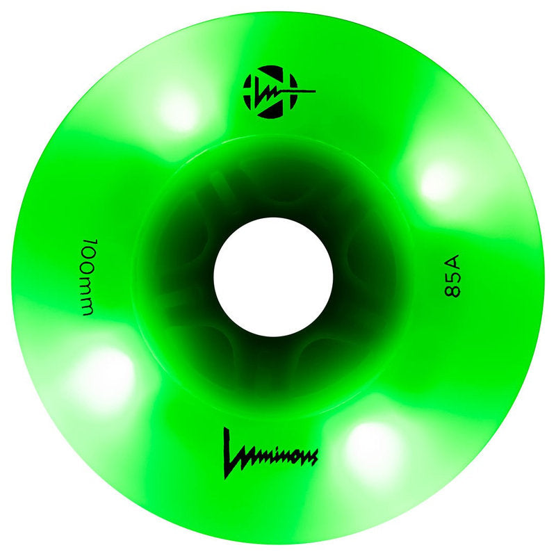 Ruedas luminosas LED de 100 mm