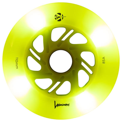 Ruedas LED luminosas de 110 mm