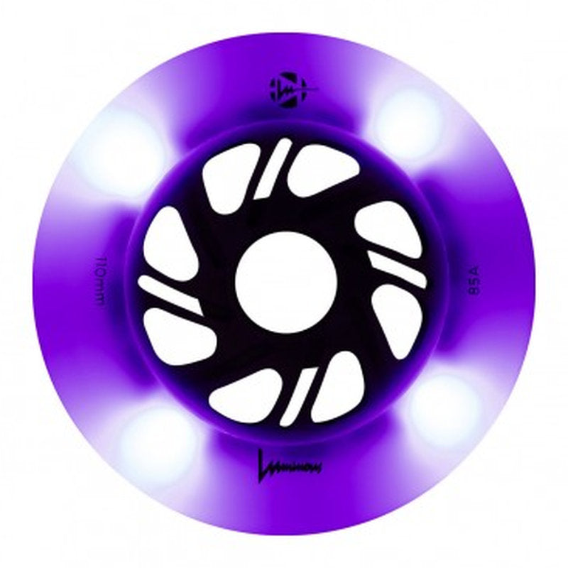 Ruedas LED luminosas de 110 mm