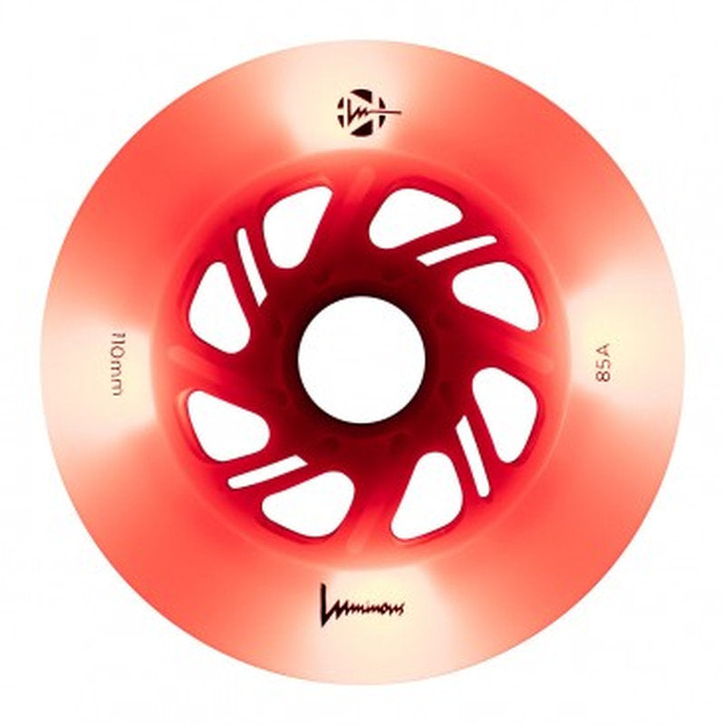 Ruedas LED luminosas de 110 mm