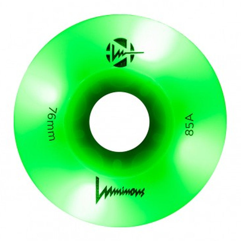 Ruedas LED luminosas de 76 mm