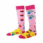 Kids Pink Fruit High Skating Socks