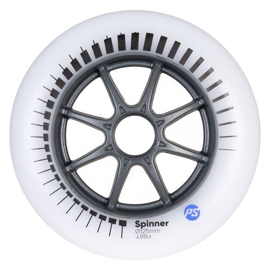 Powerslide Spinner 125/88A White, 3-pack - Inlinex