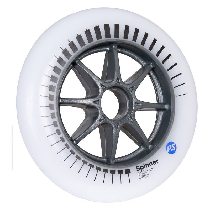 Powerslide Spinner 125/88A White, 3-pack - Inlinex