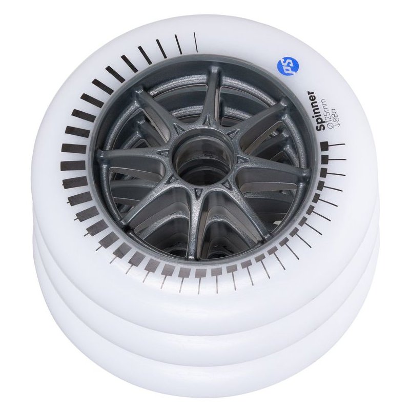 Powerslide Spinner 125/88A White, 3-pack - Inlinex