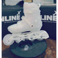 Patines para niños de rayón blanco luminoso
