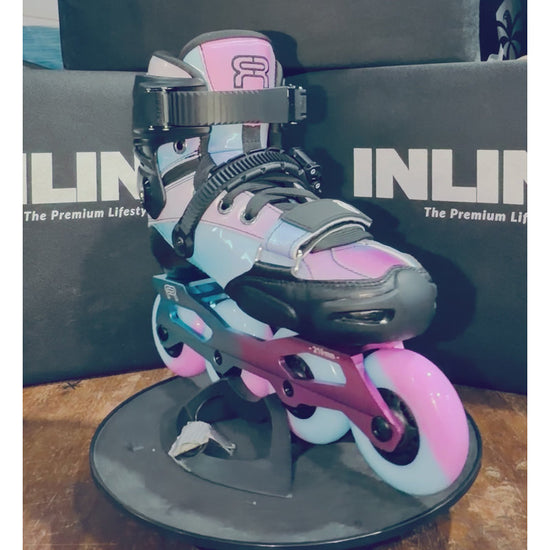 FR Spin Ji Holo Blue Kids Skates