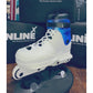 Them 901 White Transparent Blue Cuff Aggressive Skates