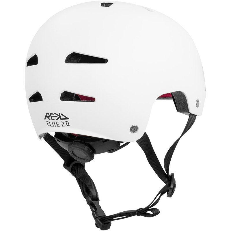REKD Junior Elite 2.0 Helmet white junior elite 2 0 helmet white back angle