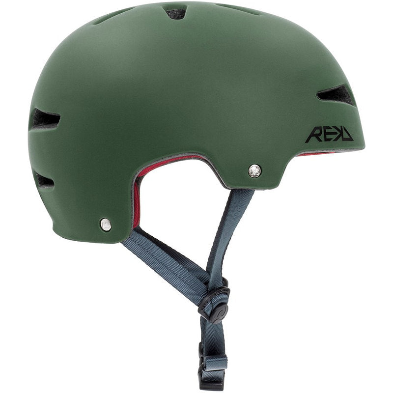 REKD Ultralite In-Mold Helmet green ultralite in mold helmet green side