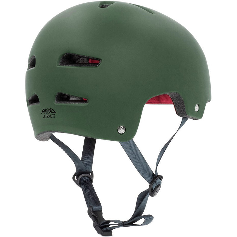 REKD Ultralite In-Mold Helmet green ultralite in mold helmet green back angle