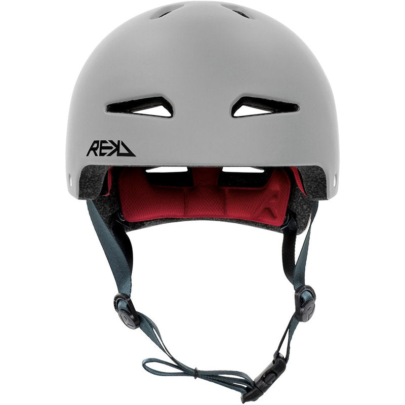 REKD Ultralite In-Mold Helmet grey ultralite in mold helmet grey front