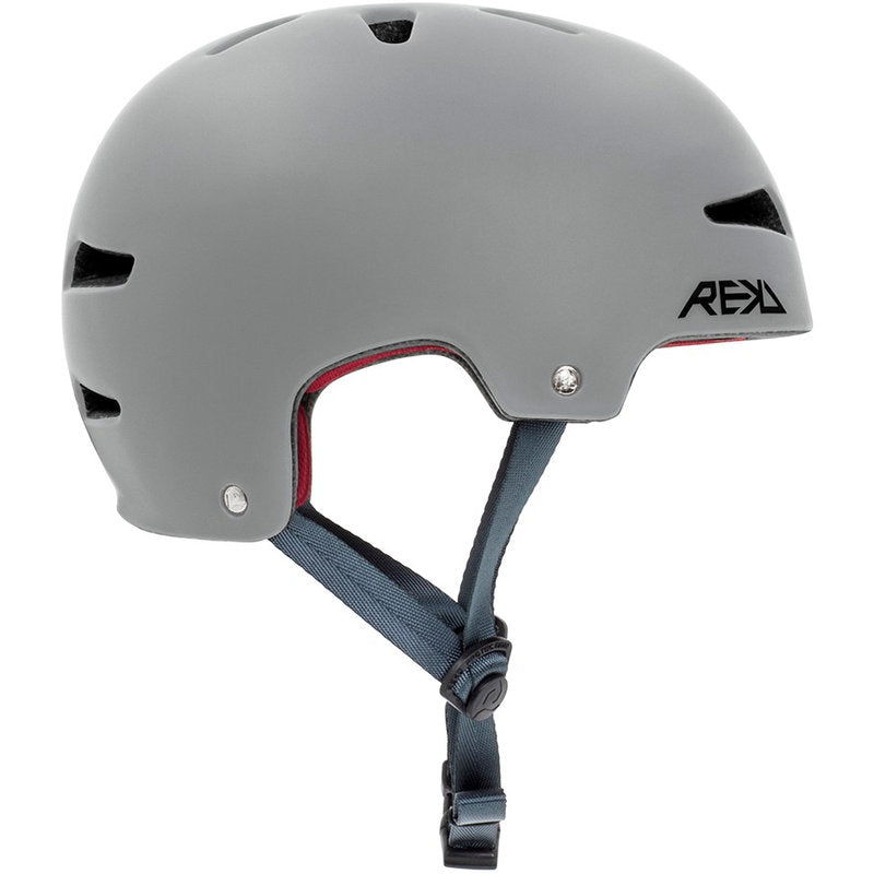 REKD Ultralite In-Mold Helmet grey ultralite in mold helmet grey side