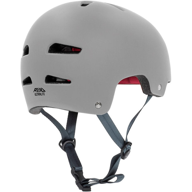 REKD Ultralite In-Mold Helmet grey ultralite in mold helmet grey back angle