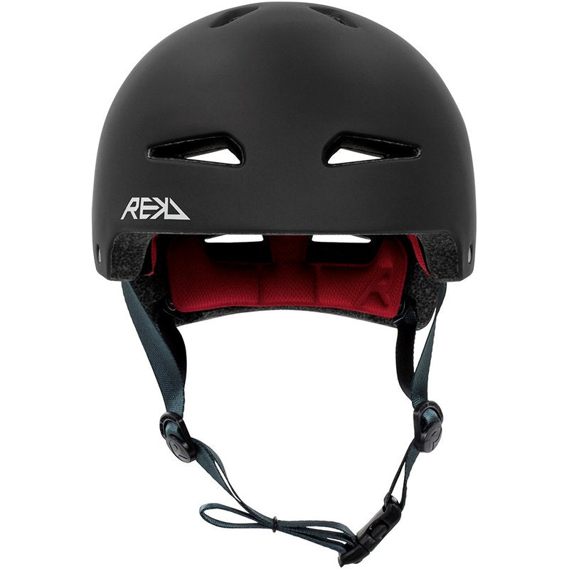 REKD Junior Ultralite In-Mold Helmet black junior ultralite in mold helmet black front