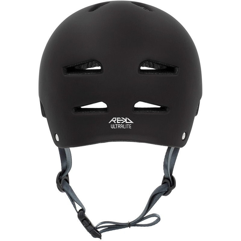 REKD Junior Ultralite In-Mold Helmet black junior ultralite in mold helmet black back