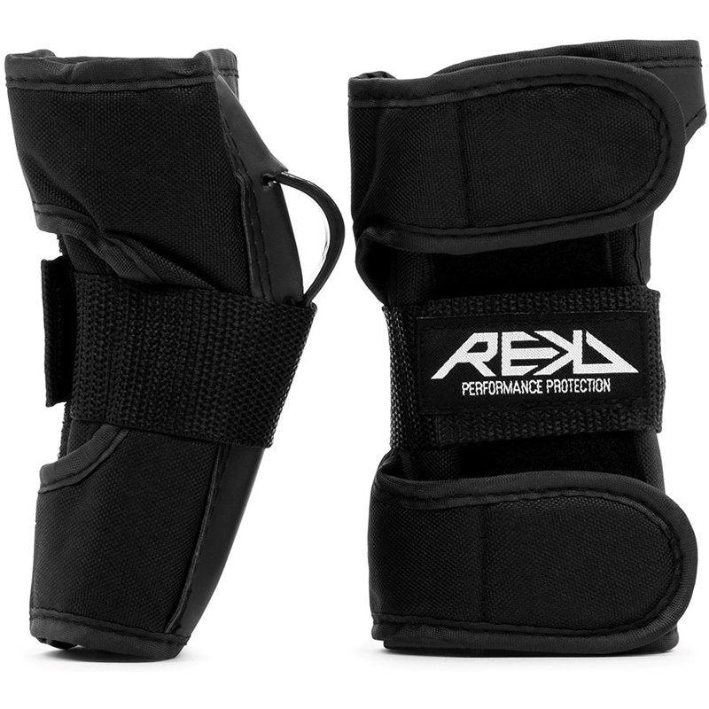 REKD Wrist Guards black wrist guards black front and side