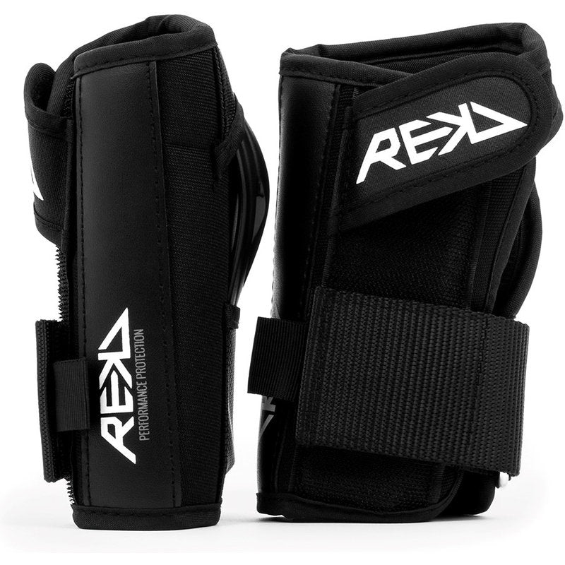 REKD Pro Wrist Guards black pro wrist guards black front and side