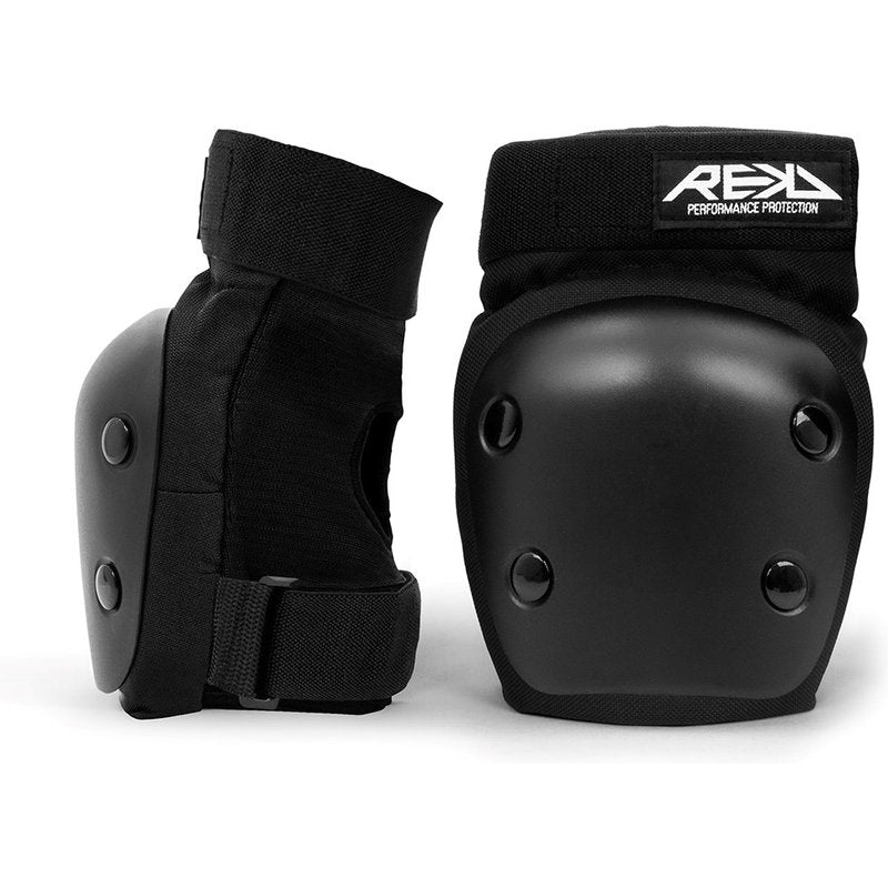 REKD Youth Heavy Duty Double Pad Set x heavy duty double pad set black elbow pads pair