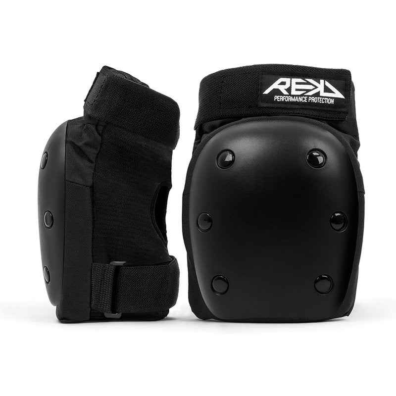 REKD Youth Heavy Duty Double Pad Set x heavy duty double pad set black knee pads pair