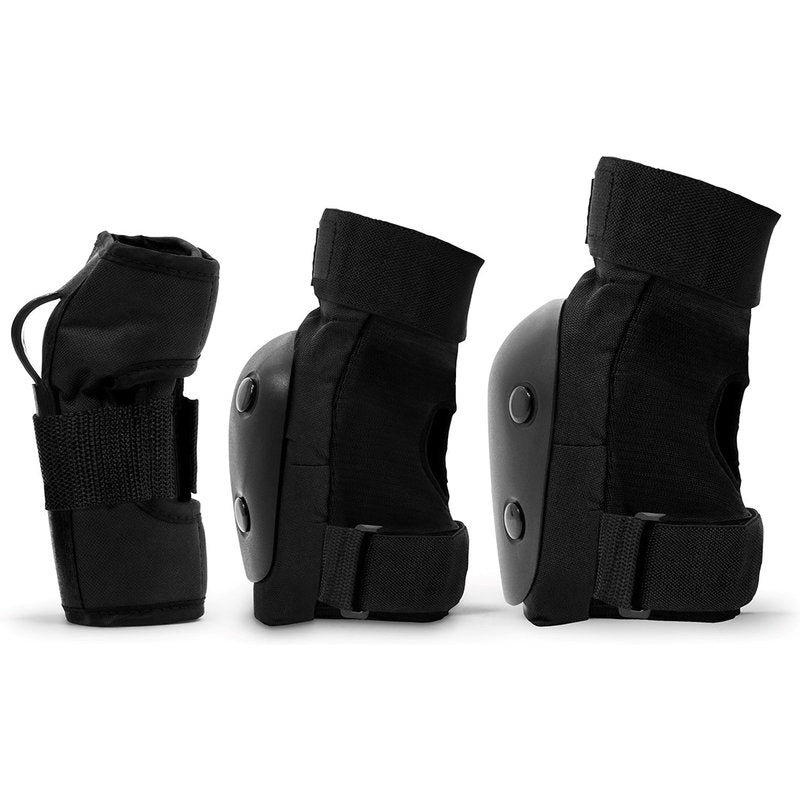 REKD Junior Heavy Duty Triple Pad Set black junior heavy duty pad set black all pads side