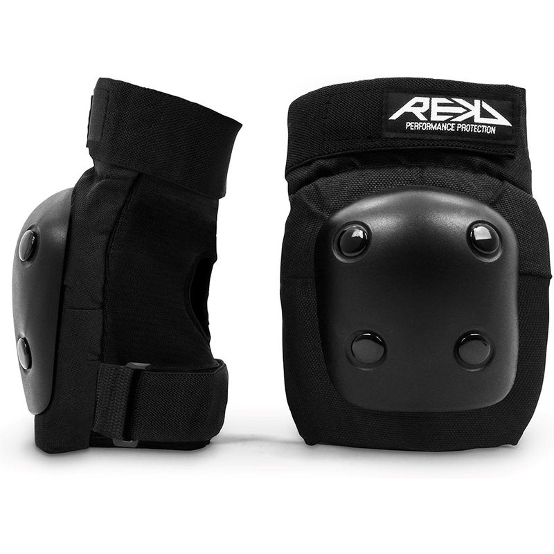 REKD Junior Heavy Duty Triple Pad Set black junior heavy duty pad set black elbow pads pair