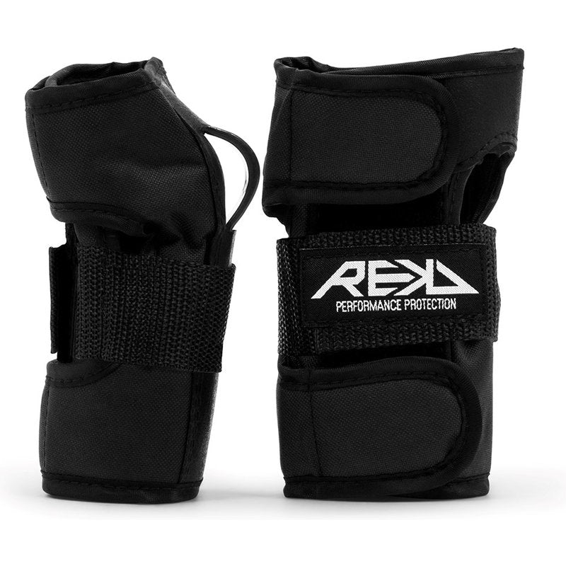 REKD Junior Heavy Duty Triple Pad Set black junior heavy duty pad set black wrist guards pair