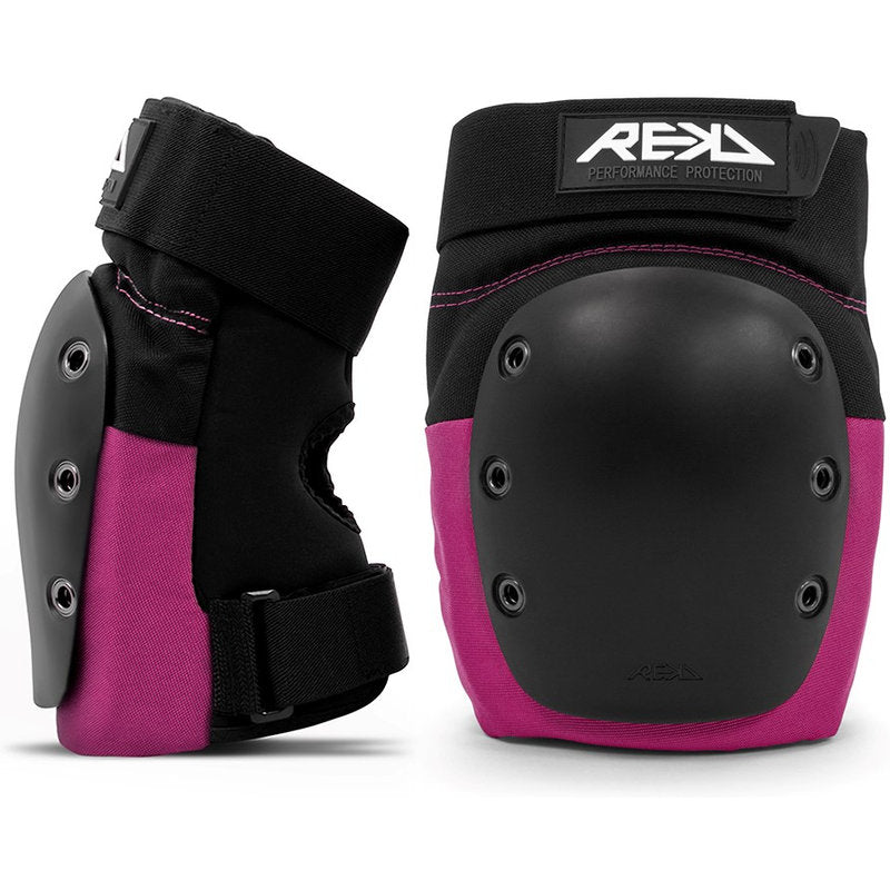 REKD Ramp Knee Pads black pink knee ramp pads blackpink front and side