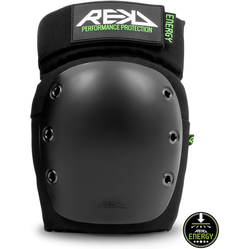 REKD Energy Ramp Knee Pads black energy ramp knee pads black front
