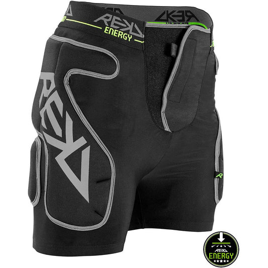 REKD Energy Impact Shorts black energy impact shorts black front angle