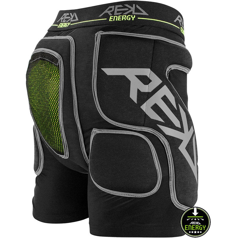 REKD Energy Impact Shorts black energy impact shorts black back angle
