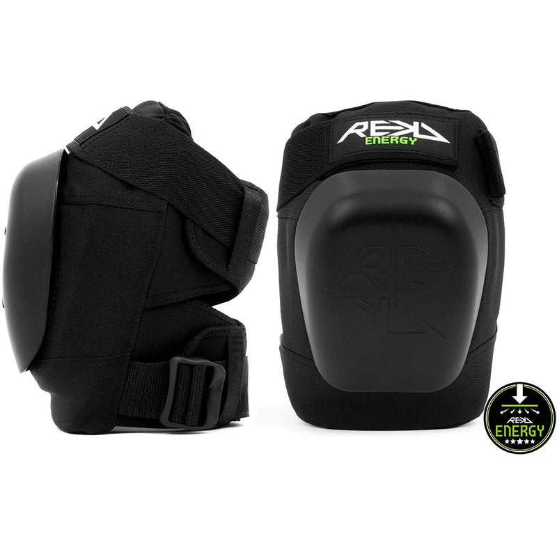 REKD Energy Patrol Knee Pads black energy patrol knee pads black cap front and side