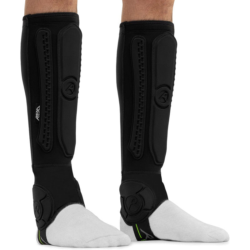 REKD Energy Covert Shin and Ankle Impact Guards x energy covert shin and ankle guards long front angle
