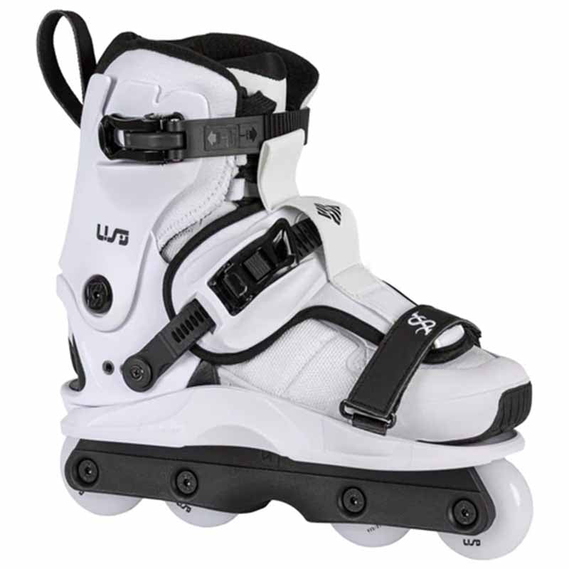 USD Shadow Team White Aggressive Skates - Inlinex