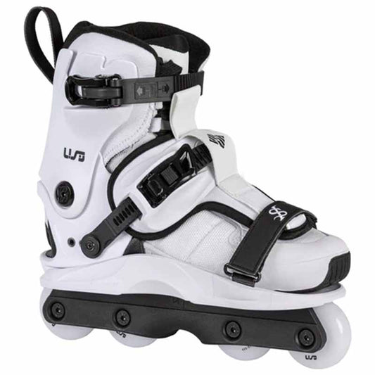 USD Shadow Team White Aggressive Skates - Inlinex